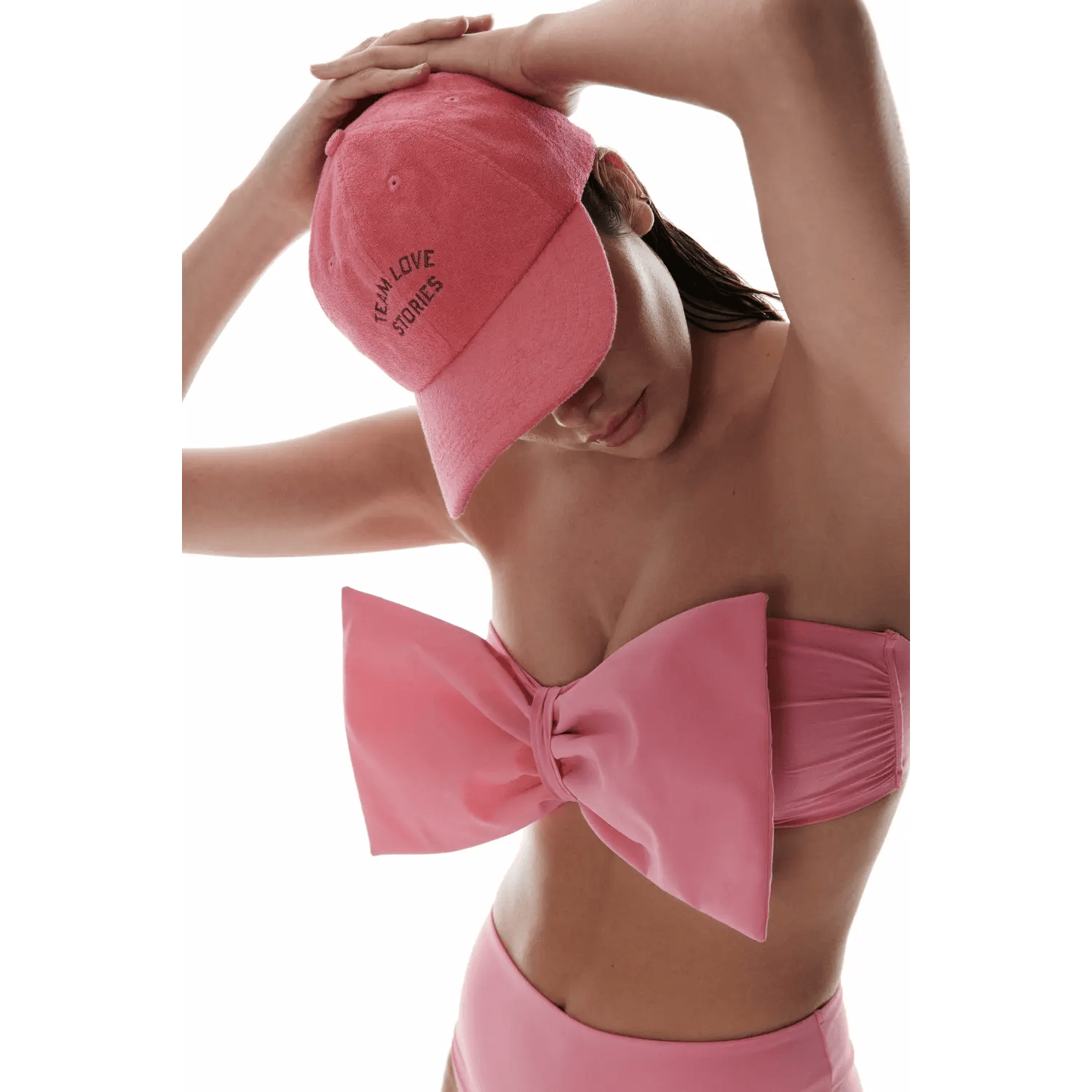 Love Stories Bow + Pebbles bikinitop met bikinislip - pink - Lingerie Valentijn