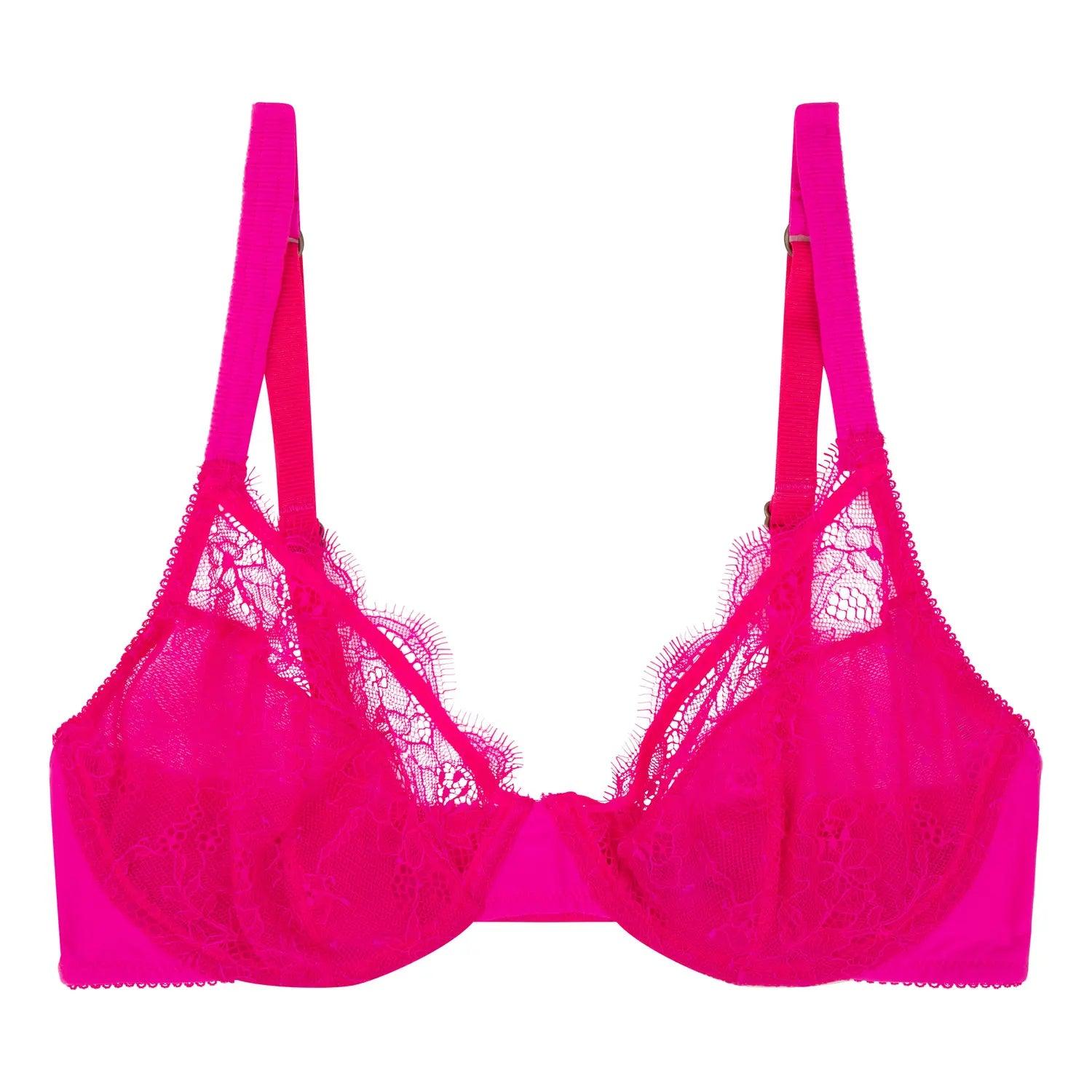 Love Stories Romeo Bralette met beugel vollere cupmaten - hot pink - Lingerie Valentijn