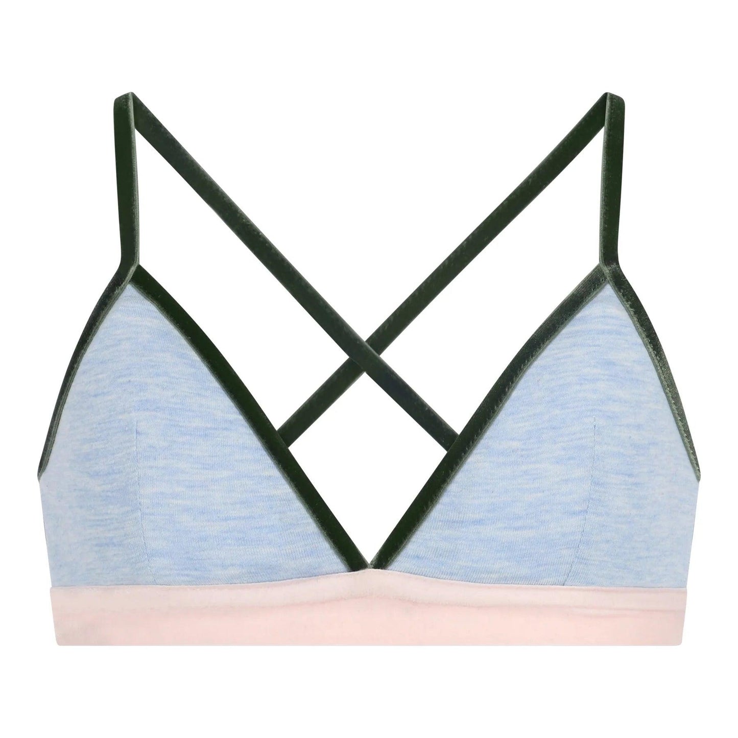 Strawberry Secrets Alex Bralette - Blue & Green - Lingerie Valentijn