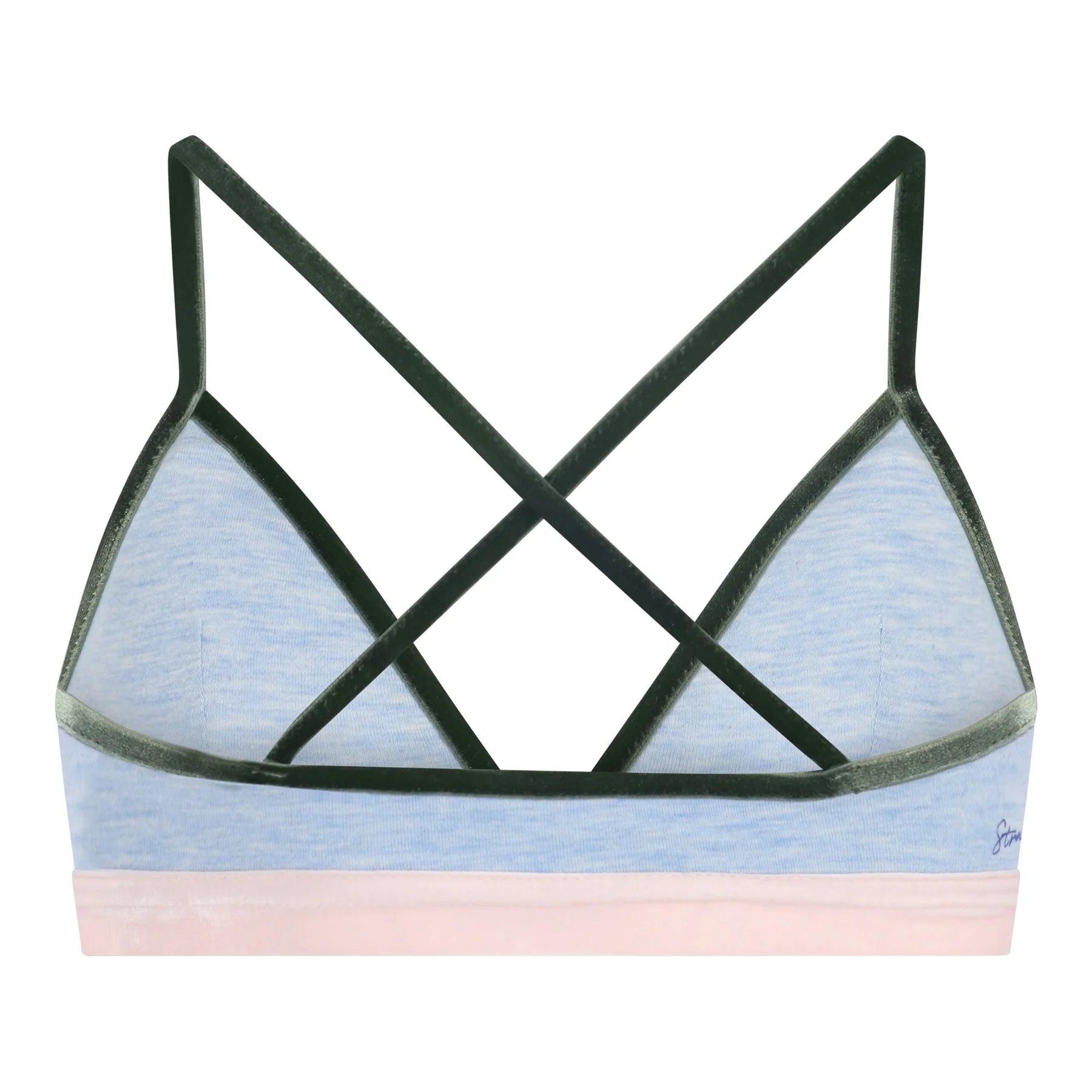 Strawberry Secrets Alex Bralette - Blue & Green - Lingerie Valentijn